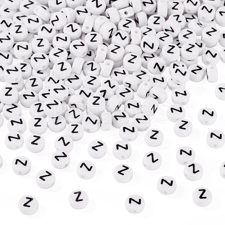 500Pcs Acrylic Beads SACR-TA0001-55Z-1