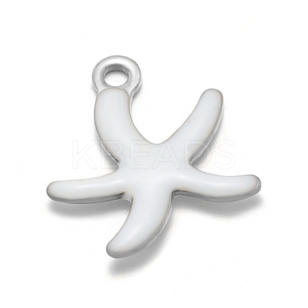 304 Stainless Steel Enamel Charms STAS-D361-04P-07-1