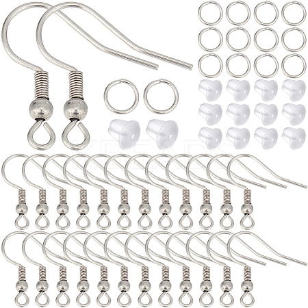 200Pcs 316 Surgical Stainless Steel Earring Hooks DIY-SC0024-18-1