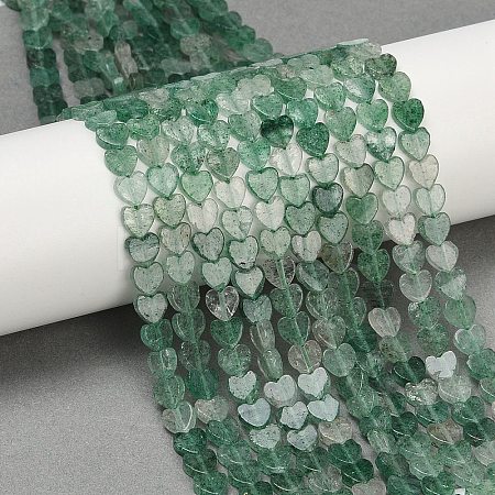 Natural Green Strawberry Quartz Beads Strands G-M403-A44-02-1