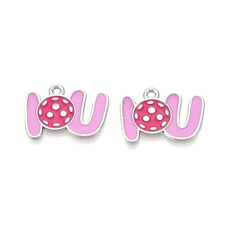 Alloy Enamel Sports Pendants ENAM-T022-74P-1