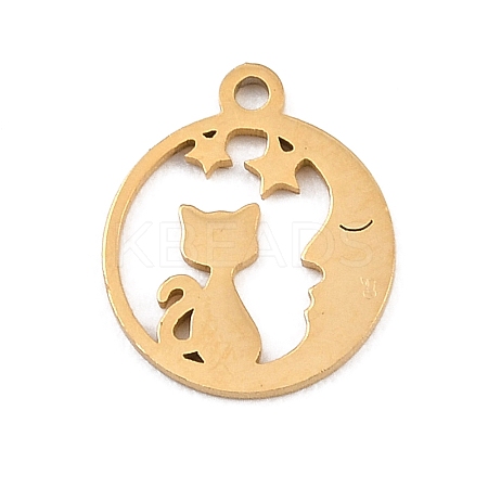 304 Stainless Steel Charms STAS-Z183-07G-1