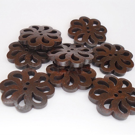 Carved Buttons in Flower Shape NNA0Z4M-1