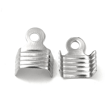 Tarnish Resistant 304 Stainless Steel Folding Crimp Ends LS-STAS-P319-01P-1
