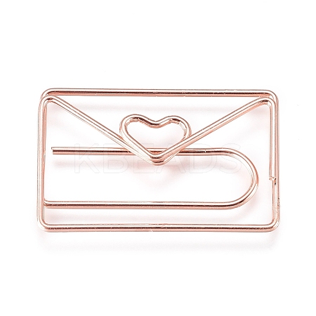 Envelope with Heart Shape Iron Paperclips LS-TOOL-L008-018RG-1
