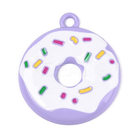 Spray Painted Alloy and Enamel Big Pendants PALLOY-T092-85C-1
