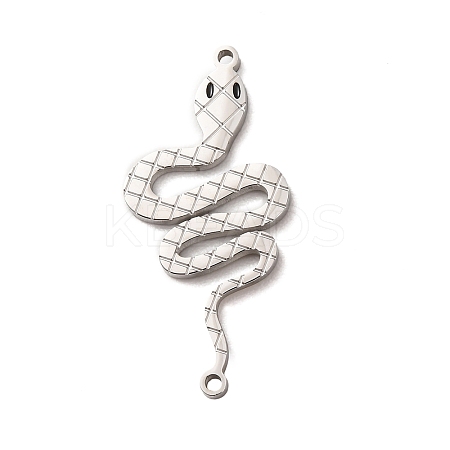 304 Stainless Steel Enamel Snake Links Connector Charms STAS-F367-06P-1