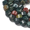 Natural Bloodstone/Heliotrope Stone Beads Strands G-C267-B03-3