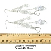Brass Heart Dangle Earrings EJEW-FS00043-2