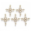 Brass Micro Pave Cubic Zirconia Pendants KK-R112-067-NF-1