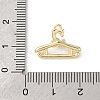 Brass Pave Clear Cubic Zirconia Pendants KK-V016-06G-3