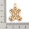 Brass Micro Pave Clear Cubic Zirconia Pendants KK-B099-01G-X-3