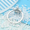 304 Stainless Steel Open Cuff Finger Rings for Women LS-RJEW-B109-07P-01-3
