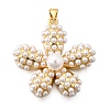 Brass Pendants KK-C094-04G-1