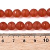 Frosted Natural White Jade Beads Strands G-T138-8mm-209G-5