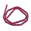 Lab Grown Red Corundum Beads Strands G-D0013-64-1-2