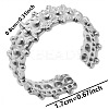 Round Ball Stainless Steel Open Cuff Ring for Unisex Simple GK5113-1-1