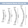 16Pcs 4 Styles 304 Stainless Steel Connector Charms STAS-DC0013-62-2