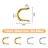 600Pcs 2 Colors Iron Fishing Gear FIND-FH0005-83-2