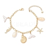 Stainless Steel & Alloy Enamel Charm Bracelets BJEW-JB12215-01-2