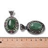 Natural Green Aventurine Pendants FIND-A041-01AS-01-3