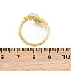 Brass Micro Pave Cubic Zirconia Cuff Rings for Women RJEW-Z113-42G-3