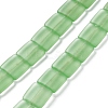 Transparent Frosted Glass Beads Strands FGLA-S001-01D-1