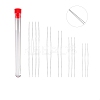 Tarnish Resistant Stainless Steel Collapsible Big Eye Beading Needles SENE-PW0013-02O-1