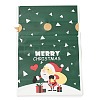 Christmas Santa Claus Plastic Packing Pouches Drawstring Bags ABAG-Q053-03E-1