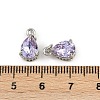Brass Pave Cubic Zirconia Pendants KK-L240-05P-03-3