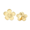 Ion Plating(IP) 304 Stainless Steel Stud Earrings EJEW-P258-16G-1