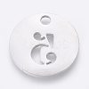 Non-Tarnish 304 Stainless Steel Pendants STAS-F233-05-P-2