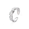 Non-Tarnish 304 Stainless Steel Empaistic Open Cuff Rings RJEW-N038-044P-3