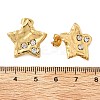 304 Stainless Steel Rhinestone Stud Earrings for Women EJEW-U052-02G-5