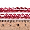 Baking Paint Transparent Glass Beads Strands DGLA-N011-6mm-06-4