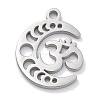 Anti-Tarnish 304 Stainless Steel Pendants LS-STAS-R003-03P-02-1