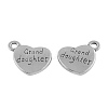 Heart with Word Grand Daughter Tibetan Style Alloy Pendants LS-TIBEP-R304-135AS-LF-1