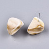 Opaque Resin Stud Earrings EJEW-T012-07-A01-3