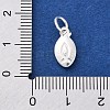 925 Sterling Silver Jesus Fish Charms STER-S010-02B-S-3