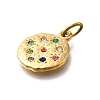 304 Stainless Steel Rhinestone Pendants STAS-R159-54G-3