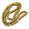 Electroplate Non-magnetic Synthetic Hematite Beads Strands LS-G-WH0015-02C-2
