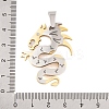 304 Stainless Steel Pendants STAS-K283-03G-3