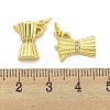 Rack Plating Brass Micro Pave Clear Cubic Zirconia Pendants KK-B091-36G-3