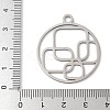 201 Stainless Steel Pendants STAS-S155-06P-3