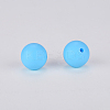 Round Silicone Focal Beads SI-JX0046A-16-2