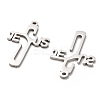 Non-Tarnish 304 Stainless Steel Pendants STAS-B054-03P-2
