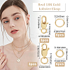 Rack Plating Brass Lobster Claw Clasps KK-BBC0009-99-2