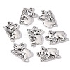 Tibetan Style Zinc Alloy Pendants TIBEP-R334-056AS-RS-3