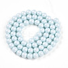 Baking Paint Pearlized Glass Pearl Bead Strands HY-N002-6mm-B01-3