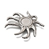 304 Stainless Steel Pendant Cabochon Settings STAS-H477-03C-P-2
